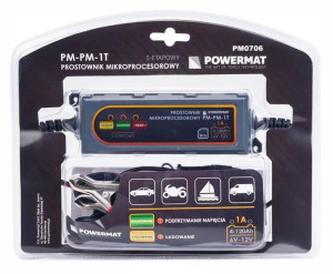 Prostownik MIKROPROCESOROWY Akumulatorowy 6V / 12V