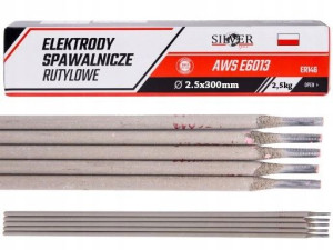 Elektrody Spawalnicze Rutylowe 2,5mm 2,5kg Różowe