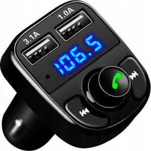 Transmiter Bluetooth Fm Mp3 Sd Ładowarka 2xusb