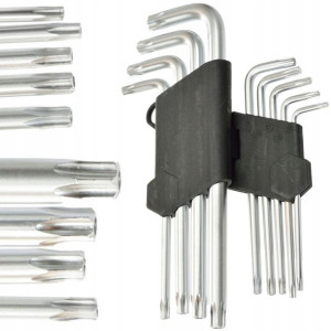 Zestaw Kluczy Torx 1.5-10 9el Klucze Mocne Torks-y