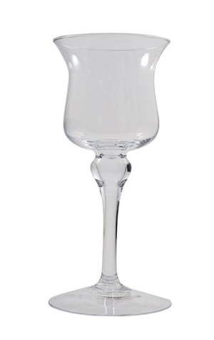 Szklany lampion na nodze 29cm