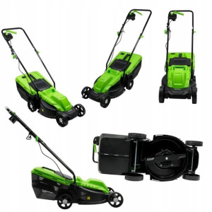 Kosiarka Elektryczna 2100w Kosz 30l Nóż 32cm Mocna
