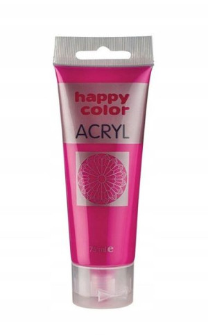 Farba akrylowa 75ml ciemno różowa Happy Color