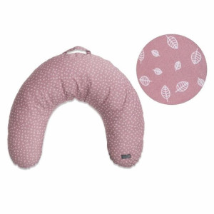 Poduszka do karmienia Nordic Leaf Soft Pink
