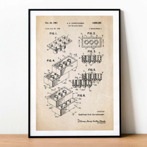 Plakat z patentem - KLOCKI LEGO nr1
