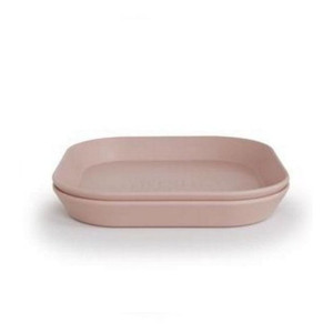 Mushie - 2 talerzyki Square Blush