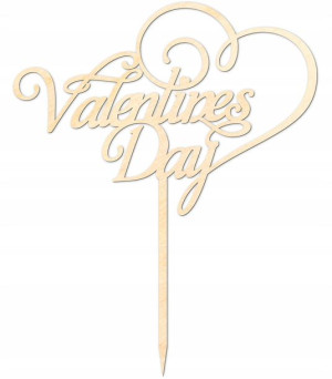 Topper na tort Valentines Day Dekoracja ozdoba