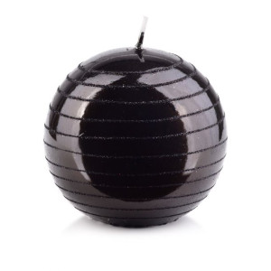 Świeca ANDALO LUSTRO kula 10cm parafinowa czarna