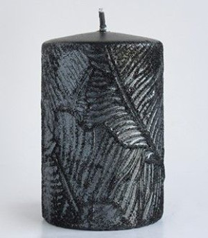 Świeca TIVANO walec średni 7x14cm       parafinowa czarna