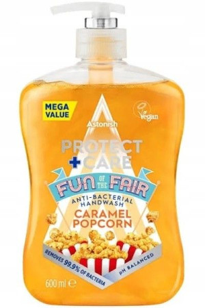 ASTONISH Mydło w płynie 600ml karmelowy popcorn