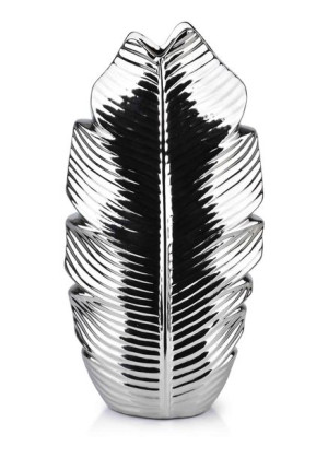 Leaf Silver Wazon 7,5x17xh35cm