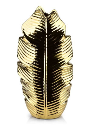 Leaf Gold Wazon 7,5x17xh35cm