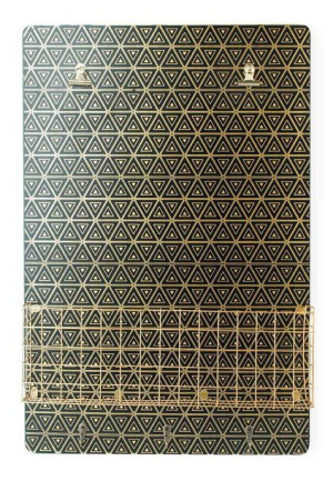 SARA GOLD Tablica z półką 40x6x60cm wyprzedaż