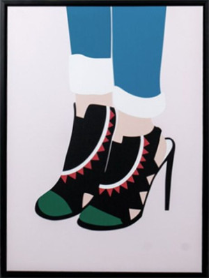 Obraz 45x60x4cm Szpilki2 wyprzedaż