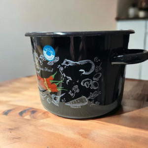 Garnek emaliowany Chili 4,5l 20cm czarny