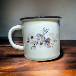 Kubek emaliowany Jaśmin 1l