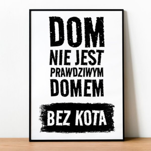 Plakat DOM BEZ KOTA