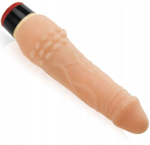 Wibrator Penis Dildo Z Wypustkami Łechtaczkowymi