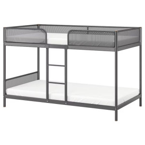 IKEA TUFFING Rama łóżka piętrowego szary 90x200 cm