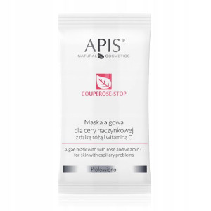 APIS Couperose MASKA ALGOWA cera naczynkowa wit C