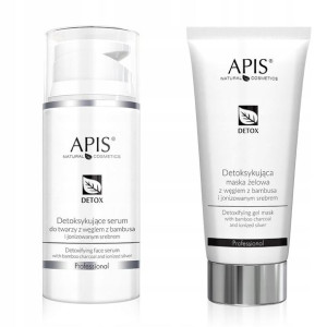 APIS DETOX ZESTAW Cera tłusta trądzik serum maska