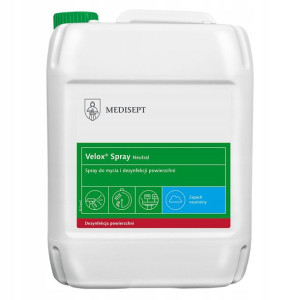 VELOX SPRAY Dezynfekcja Zabija Wirusy Neutral 5L
