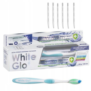 WHITE GLO Antybakteryjna pasta wybielająca zęby