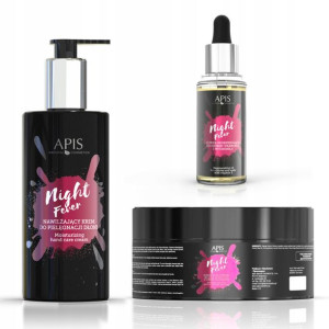 Apis Night zestaw perfumowany krem peeling oliwka