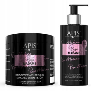 APIS ROSE MADAME perfumowany zestaw peeling balsam