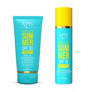 Apis Summer zestaw krem mgiełka filtr UV opalanie