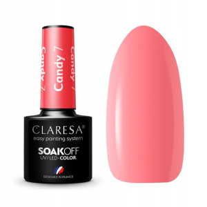 Claresa Lakier hybrydowy CANDY 7 Pastelowy Róż 5g
