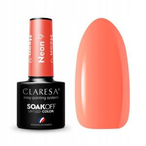 Claresa Lakier hybrydowy NEON 9 Brzoskwiniowy