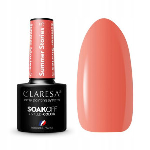Claresa lakier hybrydowy SUMMER 5 Pomarańczowy 5g