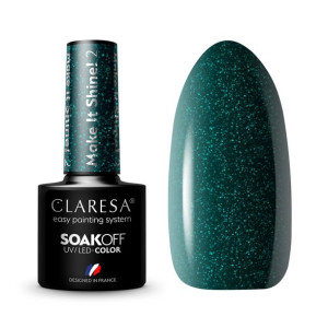 Claresa Lakier hybrydowy Make it Shine 2 Zielony