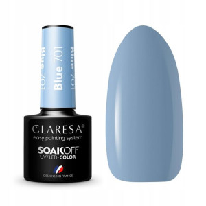 Claresa Lakier hybrydowy BLUE 701 Niebieski Fiolet