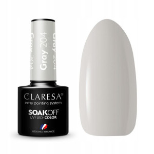 Claresa Lakier hybrydowy GRAY 204 Jasny Szary 5g