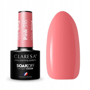 Claresa Lakier hybrydowy PINK 516 Łososiowy 5g