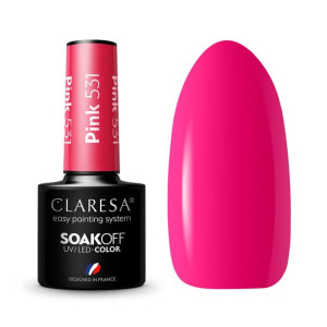 Claresa Lakier hybrydowy PINK 531 Różowy 5g