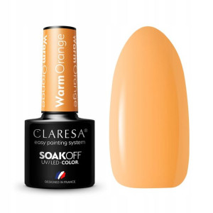 Claresa Lakier hybrydowy WARM ORANGE Morelowy 5g.