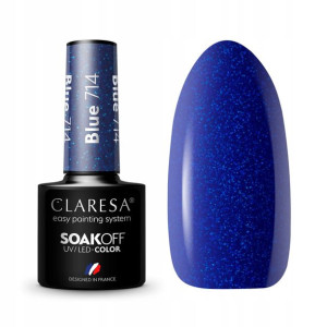 Claresa Lakier hybrydowy BLUE 714 Ciemny Błękitny