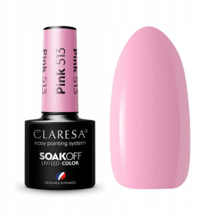 Claresa Lakier hybrydowy PINK 513 Różowy 5g