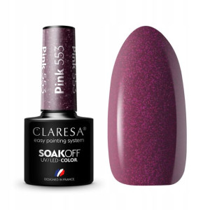 Claresa Lakier hybrydowy PINK 553 Różowy Fiolet 5g