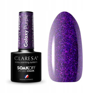 Claresa Lakier hybrydowy Galaxy Purple Purpurowy