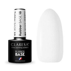 Claresa BAZA kauczukowa RUBBER 18 Mleczny Biały