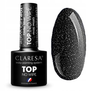 Claresa TOP Glitter SILVER ze Srebrnymi Drobinkami
