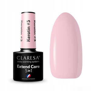 Claresa 5w1 Keratin 3 Baza z Keratyną Pudrowy Róż