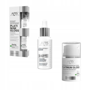 Apis Platinum Gloss Zestaw skóra dojrzała Eliksir