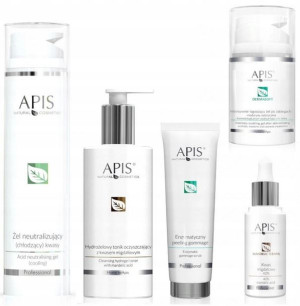 APIS KWAS MIGDAŁOWY zestaw złuszczanie peeling