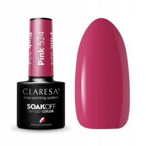 Claresa Lakier hybrydowy PINK 524 Malinowy Róż 5g
