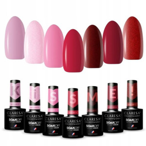 Claresa kolekcja lakiery hybrydowe Kiss me 7 szt
